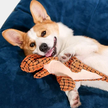 

Rabbit Dinosaur Squeaky Squeakys Dog Toy Plush Corn Kernels Chewy Pet Cat And Dog Interactive Toy Pet Supplies