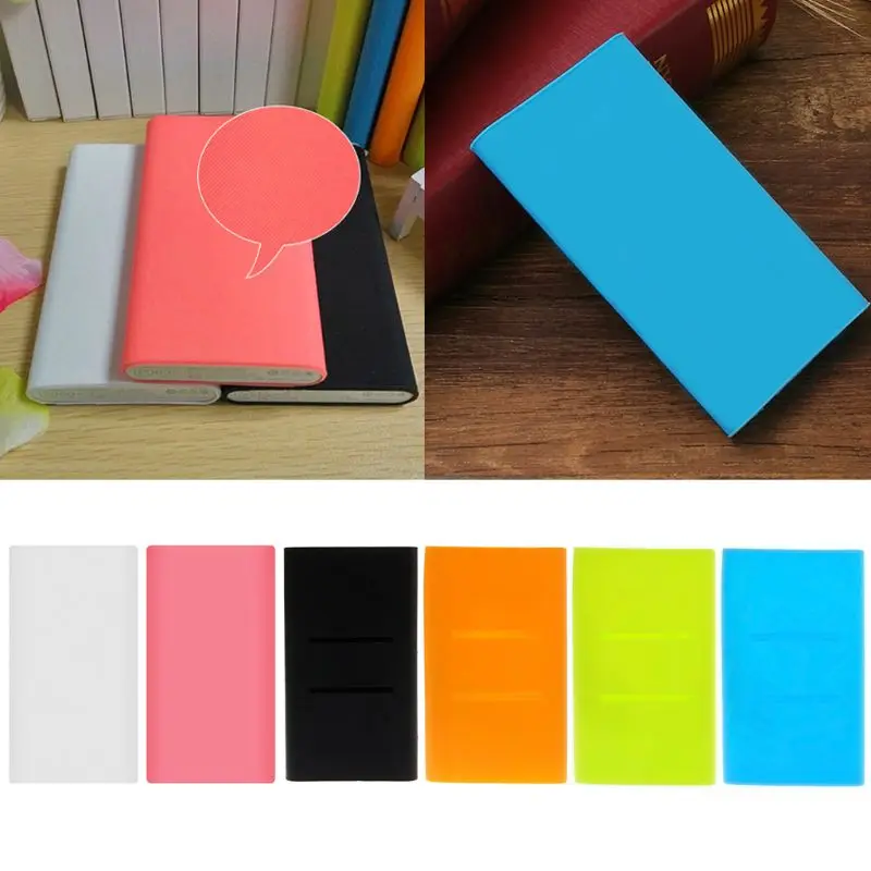 Силиконовый защитный чехол 13 × 7,5 см для Xiaomi power Bank 2 10000mAh
