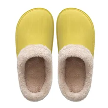 Женские меховые тапочки; зимняя теплая обувь; женские замшевые плюшевые домашние тапочки; домашняя Уличная обувь из хлопка с эффектом памяти; zapatillas mujer