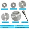 6pcs Mini Circular Saw Blade Set High Speed Steel Cutting Disc 1/8