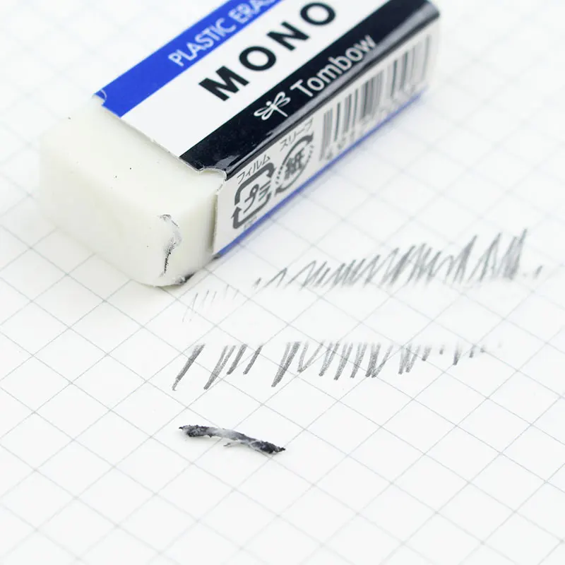 TOMBOW MONO plastic Eraser PE 01A 03A японский чистящий ластик для рисования 2B карандаш резина
