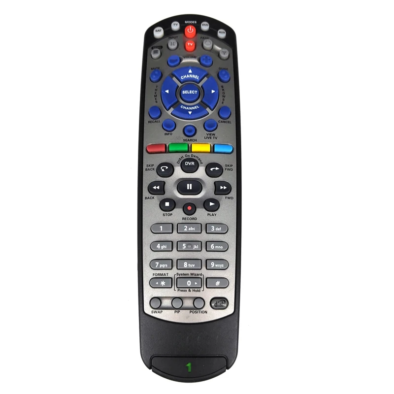 Dish1 Универсальный стандартный пульт дистанционного управления совместим с Dish 20,1 сетевой спутниковый ресивер с Tv Sat Dvd Aux режим