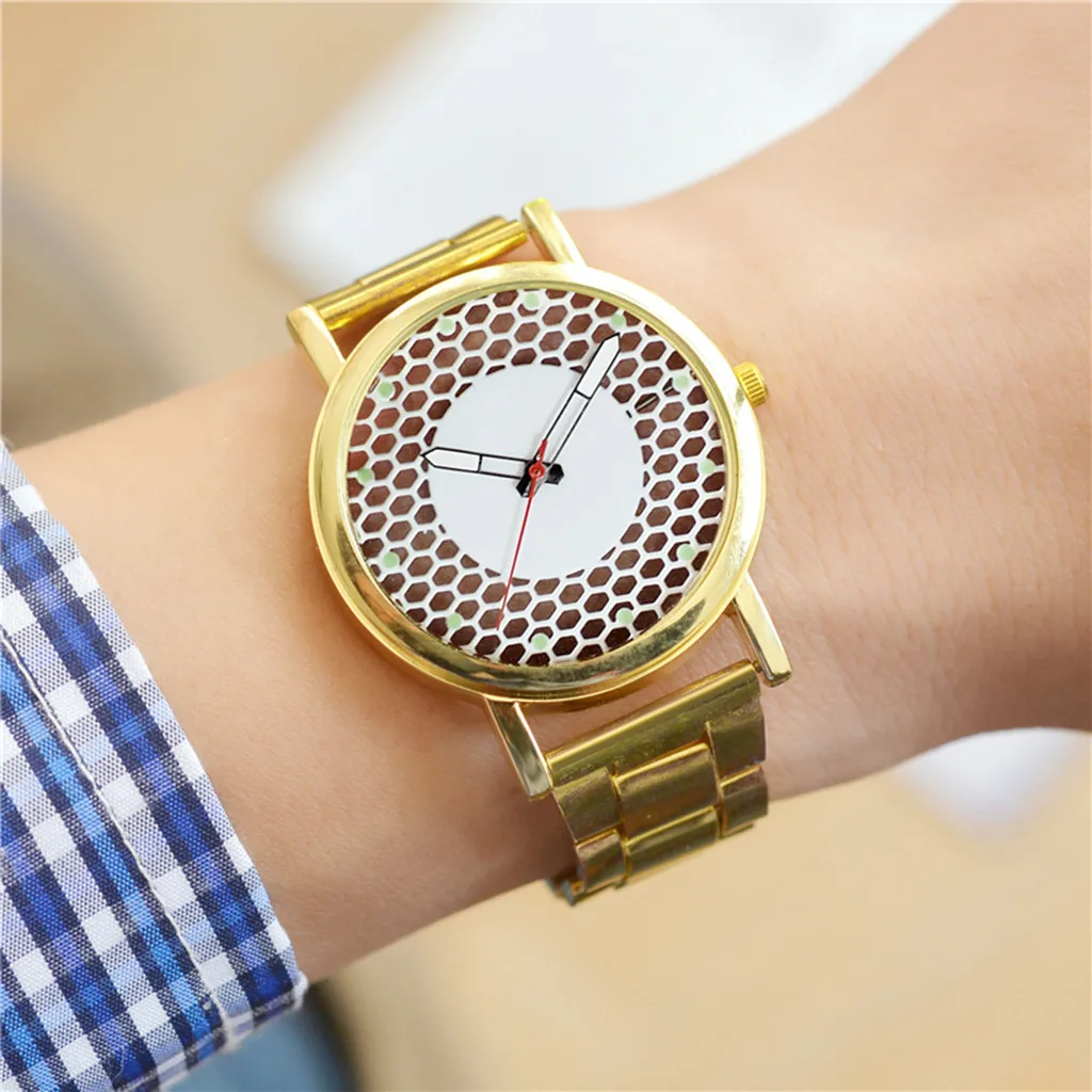 2020 Роскошные часы кварцевые с циферблатом из нержавеющей стали повседневные