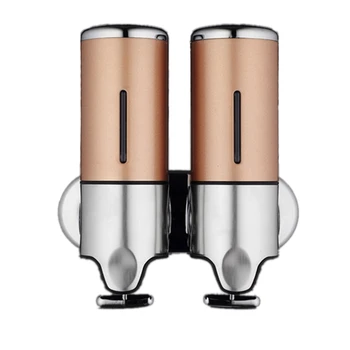 

Soap Dispenser 2 x 500Ml Bathroom Wall-Mounted Liquid Dispenser Kitchen Accessories