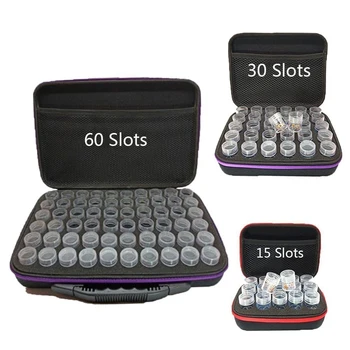

Diamond Painting Accessories Bead Storage Bottle Diamond Embroidery Multi-function Tools Kits 15/30/60 Slots Handbag