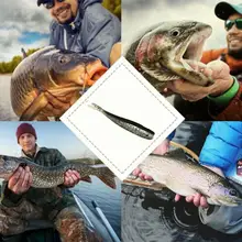 Appât artificiel souple en Silicone pour la pêche, leurre pour attraper des poissons tels que les aloses, les aloses, les mouches, matériel pour pêcher, 7.5cm, U3g4 