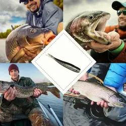 Soft Fishing Lures Silicone Bait 7.5cm For Fishing Shad Swimbait Artificial Tackle Soft Fly Fishing Lures Bait Lure Accesso U3g4