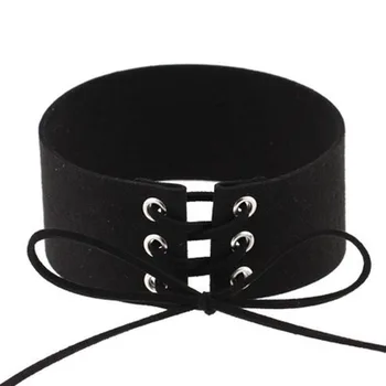 Women Sexy Punk Style Bound Velvet Necklace Slave BDSM Collar Bondage Restraints Fetsih Erotic Wear Sex Toy Product 4