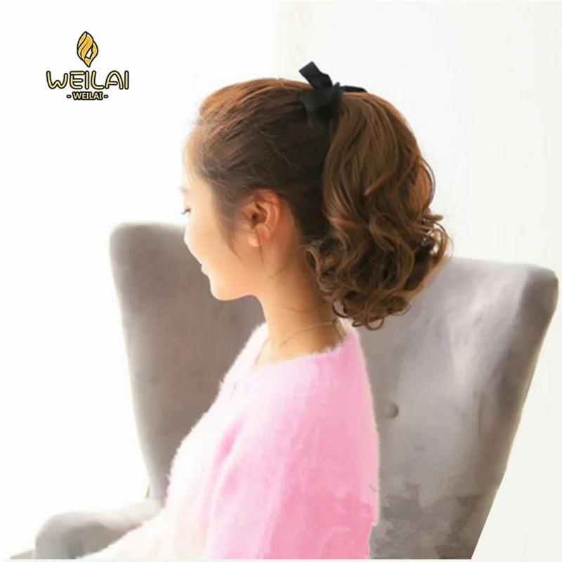 

Synthetic Ponytails For White Short Curly Ponytail Heat Resistant Synthetic Black Gold Brown