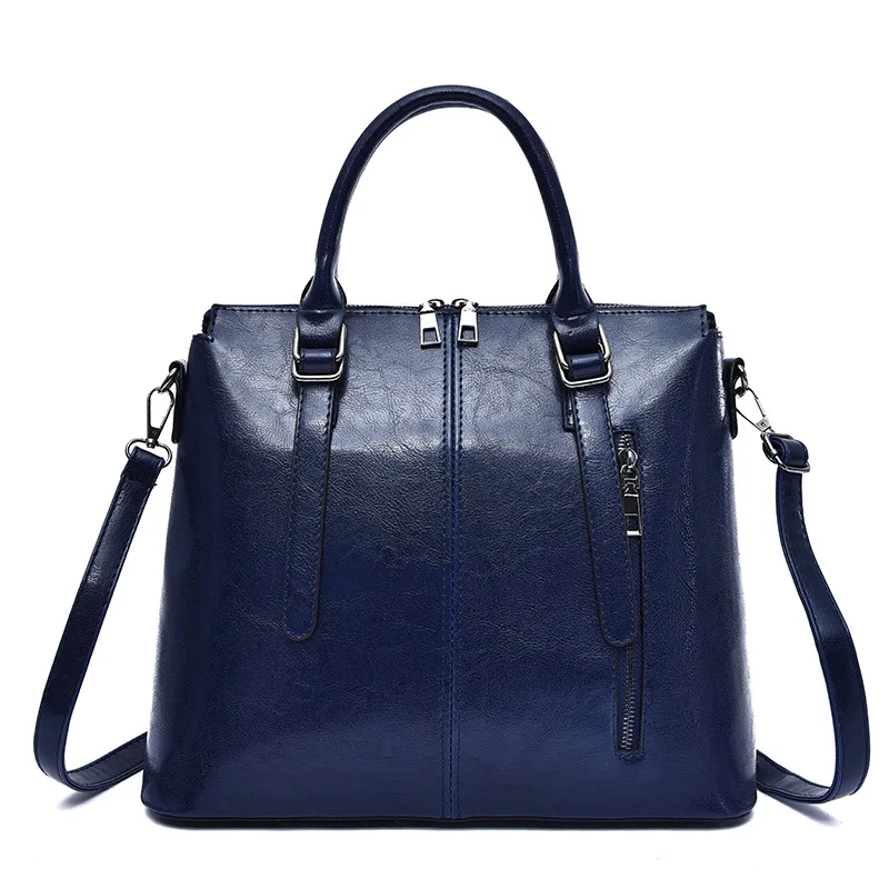 

Bag Women's 2019 New Style Europe And America Versitile Fashion Shoulder Oil Skin Bright Surface Single-shoulder Bag for Women L