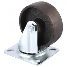 4 шт. 3 дюймов Сталь поворотный литые ролики мебельное колесо 360 вращения для Heavy Duty All-Сталь Структура