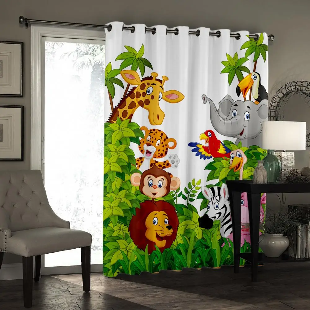 Cartoon Bear Cute Luxury Free Shipping Window Curtain for Kids Living Room  Bedroom Bathroom Kicthen Door Cupboard Decor Hooks - AliExpress