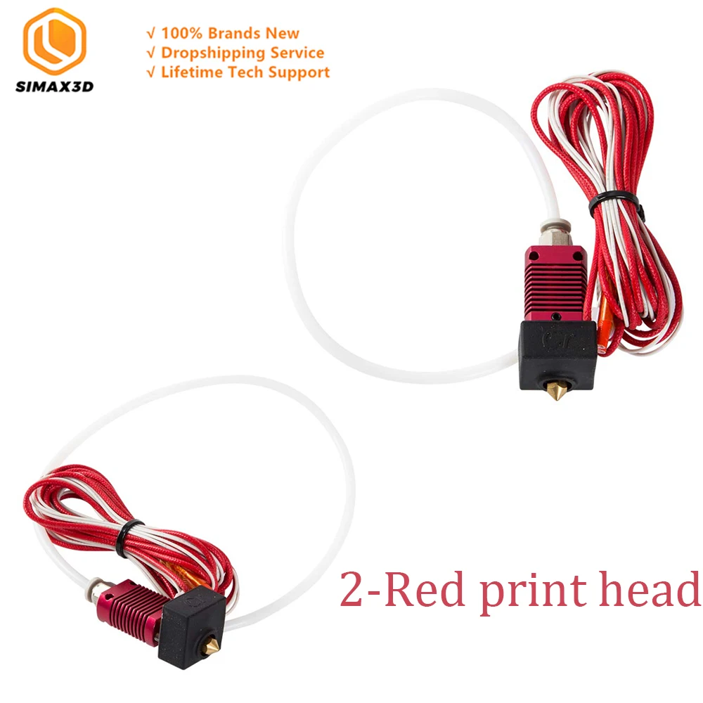 SIMAX3D Ender 3 Hotend, собранный MK8 экструдер Горячий Конец комплект для Creality Ender 3, Ender 3 Pro Алюминиевый Heating2 combina
