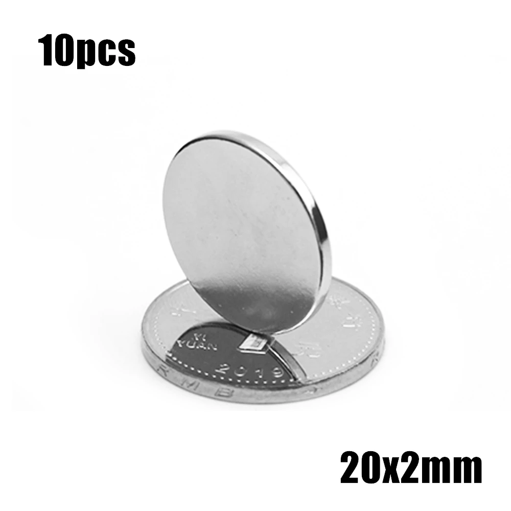 10pcs 20mm x 2mm Disc Rare Earth Neodymium Super strong Magnets N35