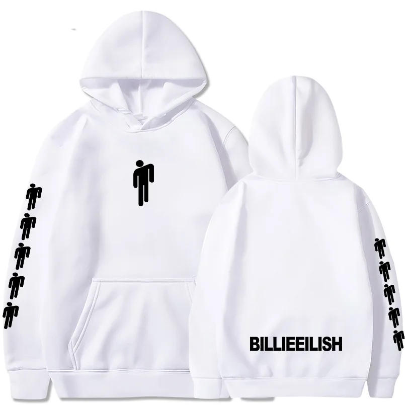 12 Hot Sale Billie Eilish Print Hooded Men/Women Popular Clothes Harajuku Casual Suprme Hoodies Kpop Sweatshirt Plus Size XXXL - Цвет: 12
