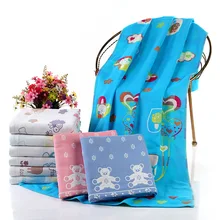 Взрослая трехслойная Марлевое банное полотенце из чистого хлопка, детское маленькое полотенце, одеяло 70*140, пляжное полотенце