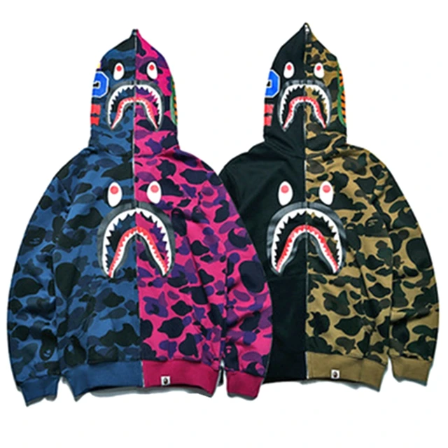 Bape Camo Shark Hoodie Jacket 1
