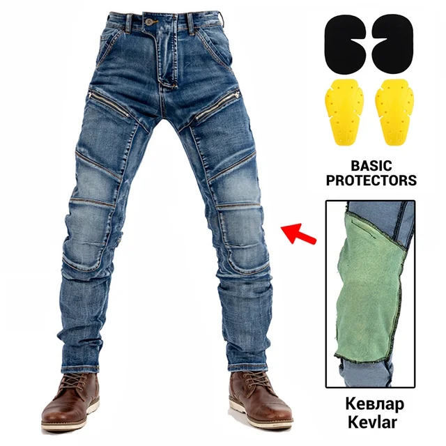 Motorcycle Pants Moto Protection Motocross Jeans Rodilleras Moto Jeans Men Motorcycle Motocross Pants Four Seasons Breathable NZ04 Blue 2 YE