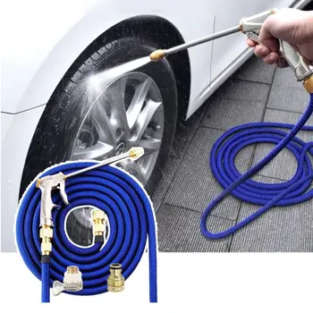 

Wearable Garden Watering Hose 3 Times Expandable High Pressure Wash Water Hose E7CA