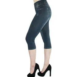 Женские укороченные джинсы средней длины на весну, женские узкие брюки, женские модные брюки с высокой талией, повседневные брюки с