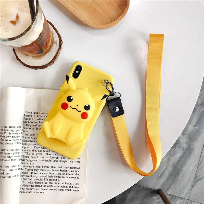 Мультяшный кошелек на молнии для телефона huawei mate 20 10 lite P8 P9 P10 lite P20 P30 Pro Кошелек для монет силиконовый чехол для сумки - Цвет: 2