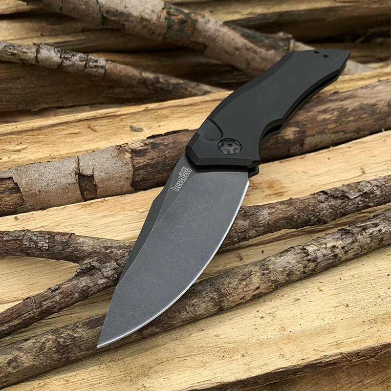 Kershaw 7100 тактический карманный нож CPM154 лезвие с алюминиевой ручкой складной нож Походный охотничий Фруктовый Нож EDC ручные инструменты - Цвет: Black handle