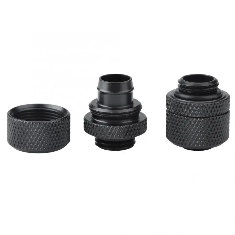 Water Cooling Fittings Tube Fitting 2PCS for 9.5x12.7mm Thin Tubes G1/4 Thread Flexible Tube Connector Brass Two-Touch Fitting