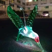 VICTMAX светодиодный фонарь на солнечной батарее, светодиодный фонарик в виде колокольчика, меняющий цвет, светодиодный светильник Hummingbird, домашний праздничный декор для сада, яркий/прозрачный