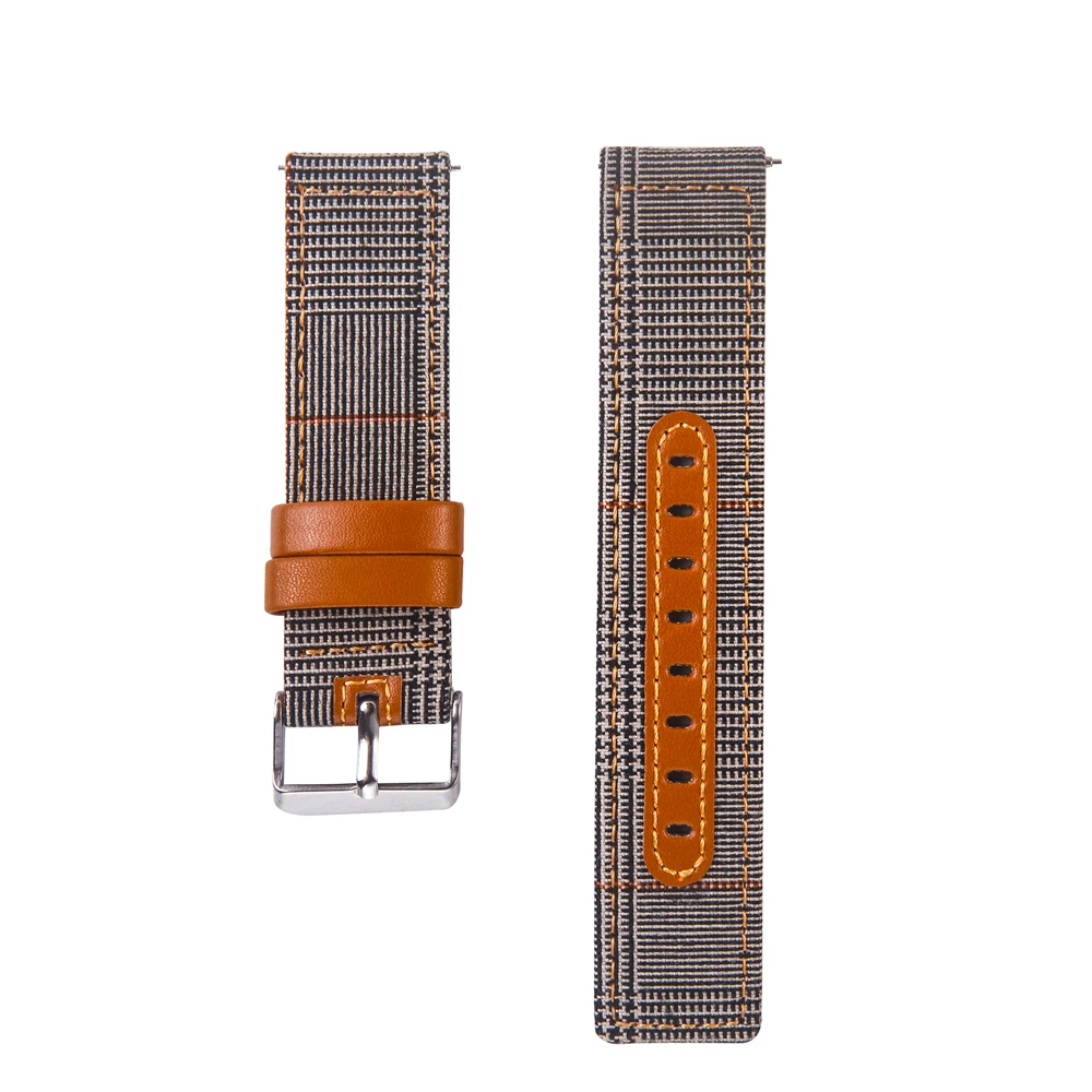5 20 мм 22 мм холщовый ремешок для часов Amazfit GTR 47 мм нейлоновый кожаный быстросъемный ремешок для Amazfit GTR 42 мм Amazfit Bip Correa - Цвет ремешка: 5
