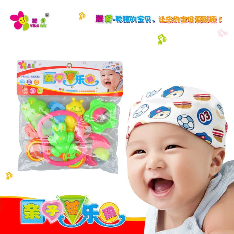 Костюм-погремушка для новорожденных 0-1 лет, 6 штук, Детская ENLIGHTEN игрушка, комбинация погремушек