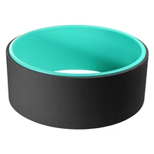 Йога круги Профессиональная форма талии Бодибилдинг Abs тренажерный зал одежда для йоги Колесо назад тренировочный инструмент зеленый-черный