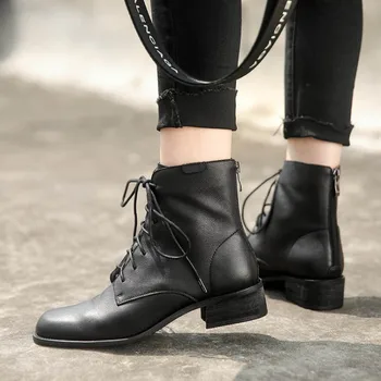 

new spring and autumn single boots, winter boots, women's British style, painted and handsome women's short boots