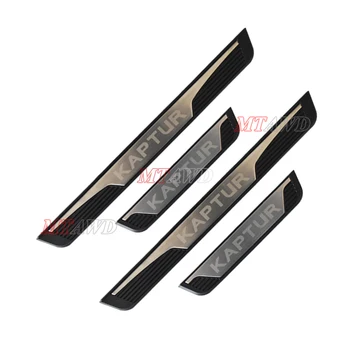 

For Renault CAPTUR KAPTUR 2014-2019 2020 Accessories Stainless Door Sill Scuff Kick Plate Protector Trim Guard Cover Car Styling