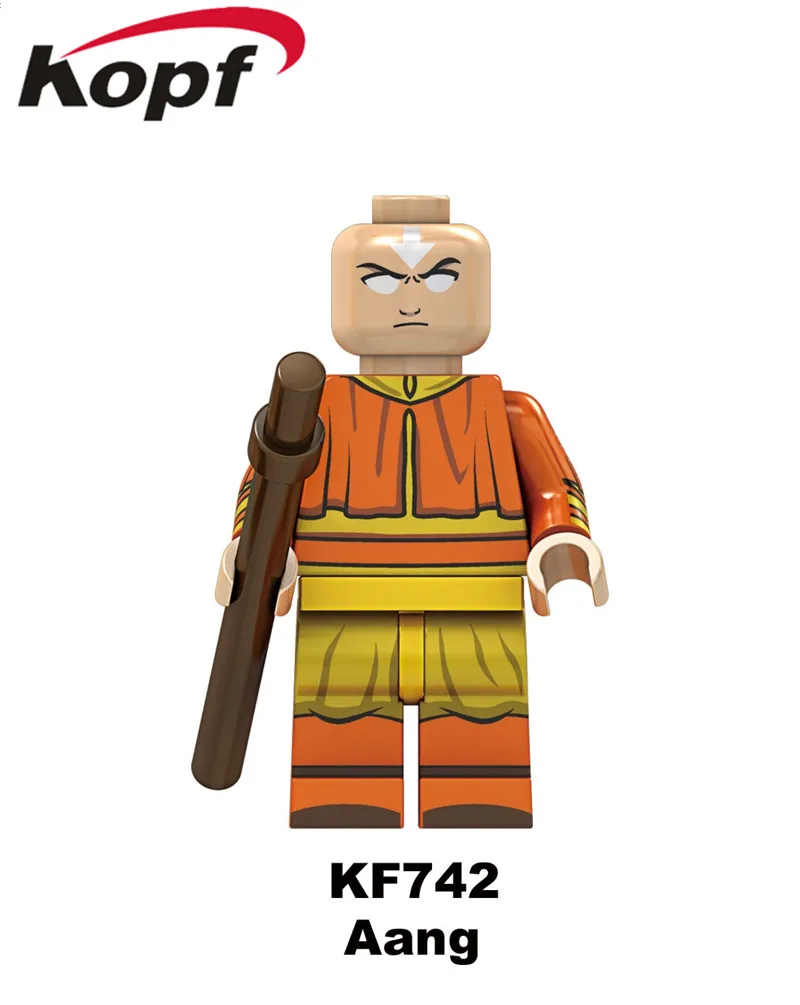 KF6070 одиночные продажи кирпичи Aang Катара TophBeifong принц Zuko Sokka модель строительные блочные фигурки для обучающие игрушки для детей