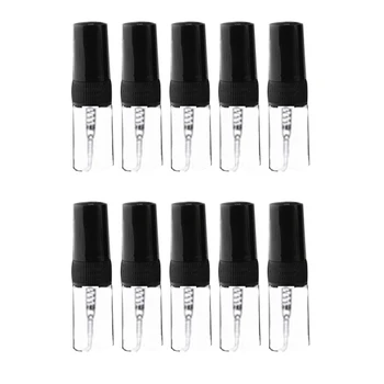 

10Pcs Mini Portable Glass Perfume Bottle Travel Size Empty Perfume Glass Spray Bottles(2Ml)
