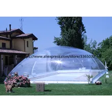 Лучшие продажи купол палатки прозрачный пузырь надувной бассейн крышка