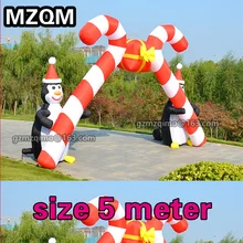 Рождественская декоративная Арка 6 м надувная Рождественская Арка рождественский пингвин снеговик рождественские ворота игрушечные надувные navidad