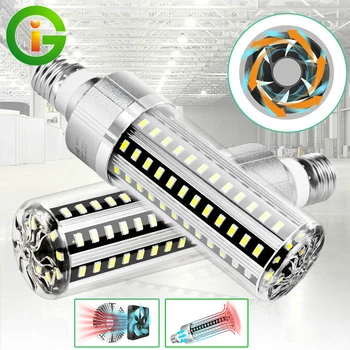 

25W 50W LED Garage Light E27 Led Corn Bulb With Built-fan LED Work Light High Bay Light For Home Warehouse Workshop AC85-265V