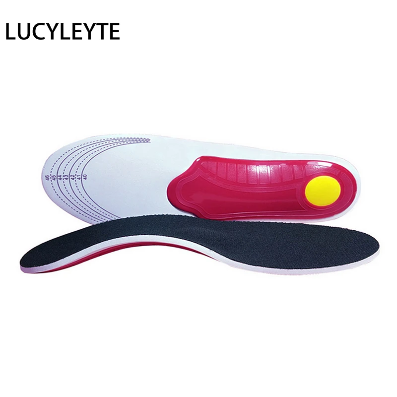 Insoles Unisex EVA Flatfoot Orthotic Arch Support To Ease Pressure of Air Movement Damping for Shoes Size 35-46