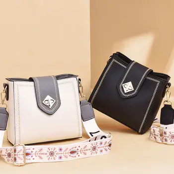 

Mini Leather Crossbody Bag For Women Messenger Soft PU Leather Shoulder Fashion Bag Female Travel Purses Phone Crossbody Bags