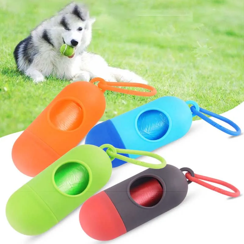 Dispenser Pet-Poop-Bag Piscina Crotte Chien Projectile-Garbage-Bag Biodegradable Tubular