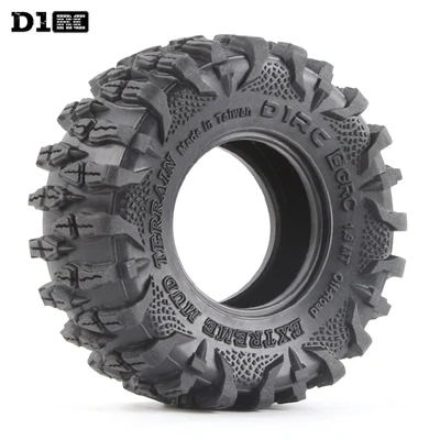 1.9 tire hard RC 2 шт. D1RC отменная фиксация высокого качества гусеничный автомобиль 1,9 дюймов RC толстые шины для колес осевой scx10 TRX4 108 мм - Цвет: 1.9 tire hard