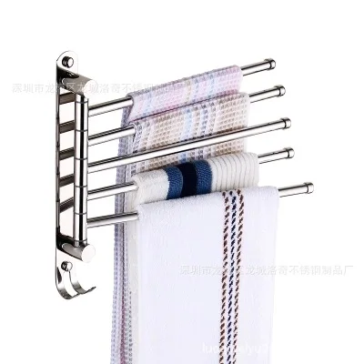 

Stainless Steel 304 Towel Rack Rotating Activity Towel Rack Bathroom Towel Bar Stainless Steel Hardware Accessories