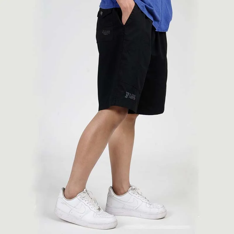 Мужские летние повседневные хлопковые свободные карго мужские шорты размера плюс широкие шорты XL-7XL