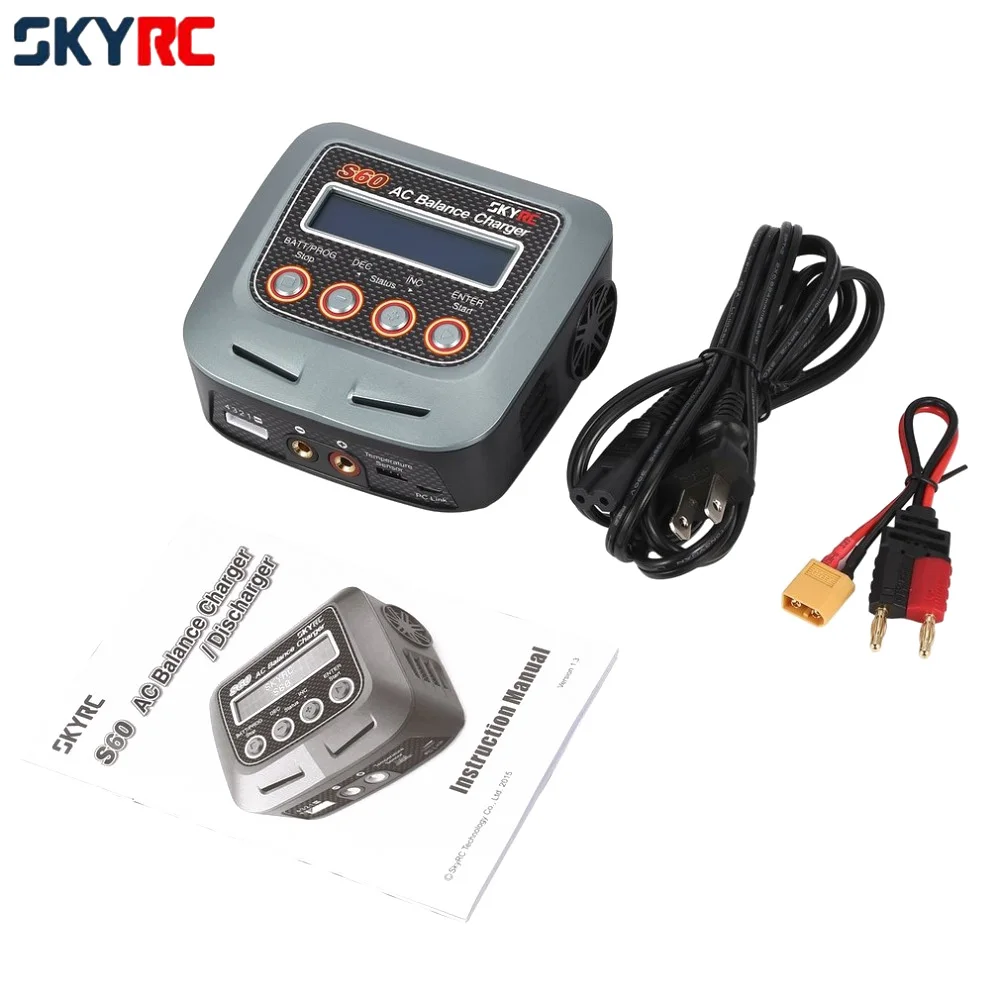 Балансирующее Зарядное устройство переменного тока SKYRC S60 100-240 В/зарядное Dis для