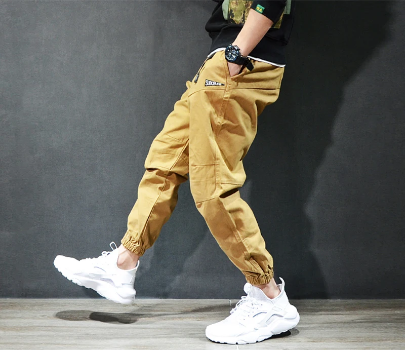 Американские уличные модные мужские джинсы наивысшего качества, свободные облегающие дизайнерские брюки карго Hombre повседневные мужские