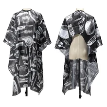 Парикмахерский фартук накидка для стрижки волос Ткань для накидка для салона, парикмахерской ткань краткое Стиль бытовой уборки Фартук Высокое качество