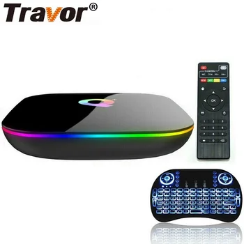 

TRAVOR TV Box keyboard H6 6K Smart box Android 9.0 4GB RAM 16GB 32GB 64GB ROM 2.4G Wifi media playe quadcore Set Top Box