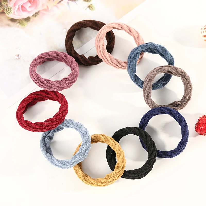 

20 Pcs/Set Candy Color Warp Baby Hairband For Girls Rope Tie Trendy Elastic Rubber Baby Headband Women Girls Hair Accessories
