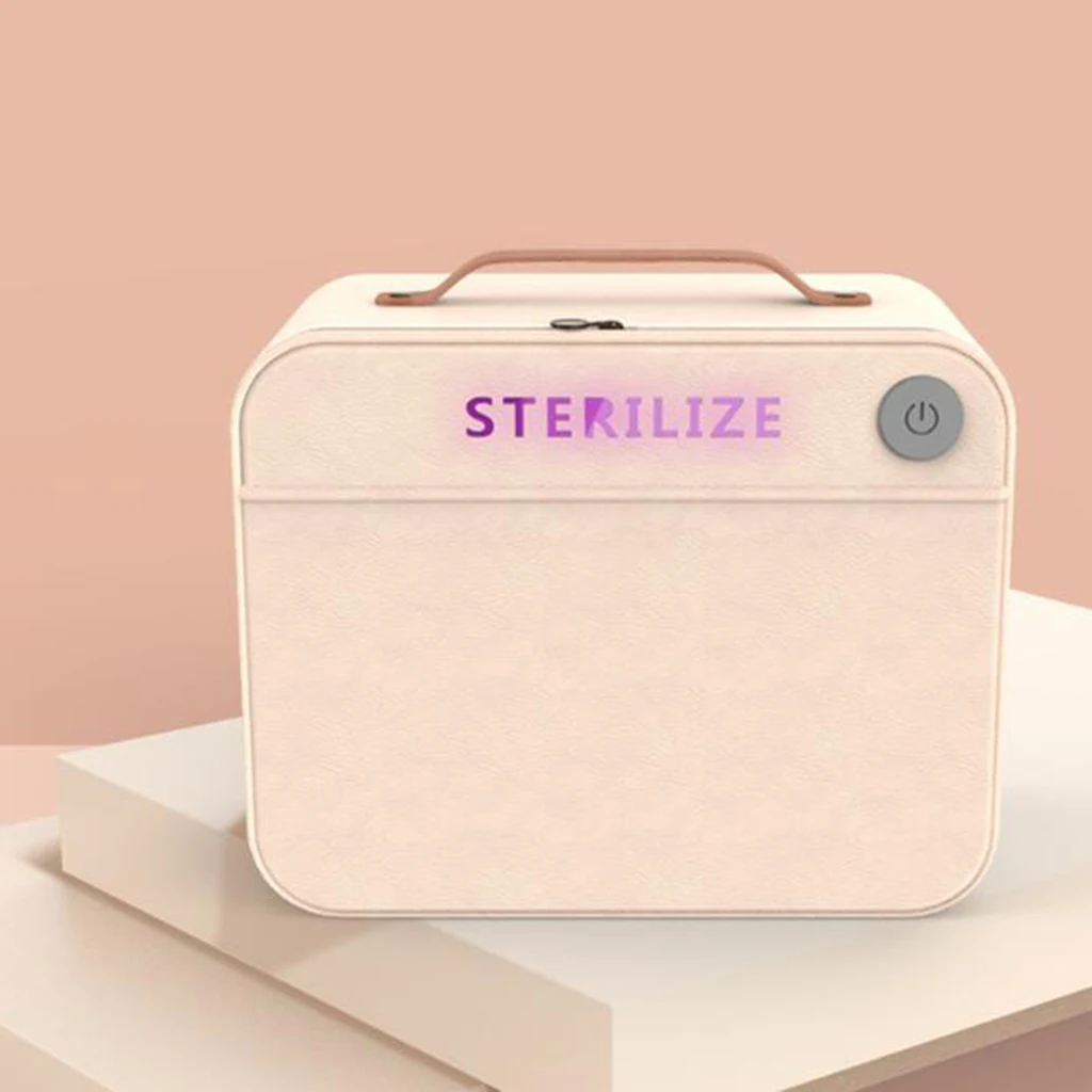 2in1 UVC LED Sanitizing Bag UV light Cleaner Sterilizer One-key Open Box  Nail Toold UV Disinfection Box 